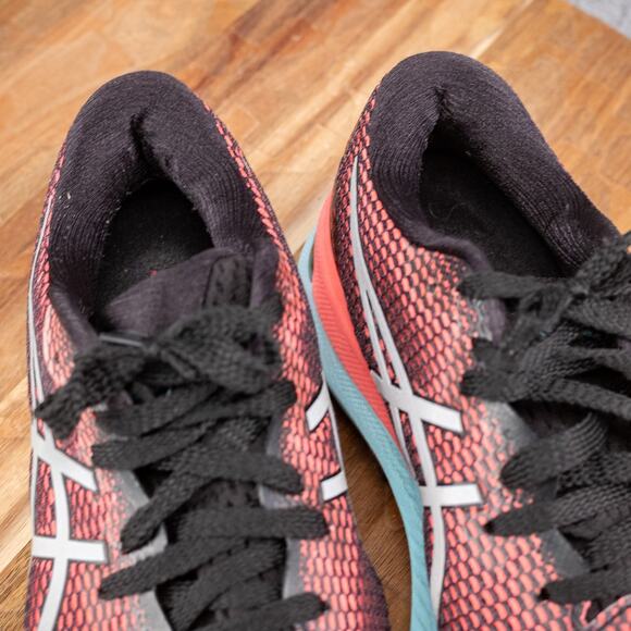 ASICS Women's US 6.5 Running Shoes GEL-NIMBUS 23 LITE-SHOW 1012B151 Coral/ Aqua - Picture 6 of 9